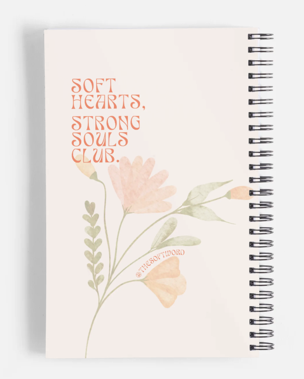 'Softness in Bloom' A5 Lined Notebook