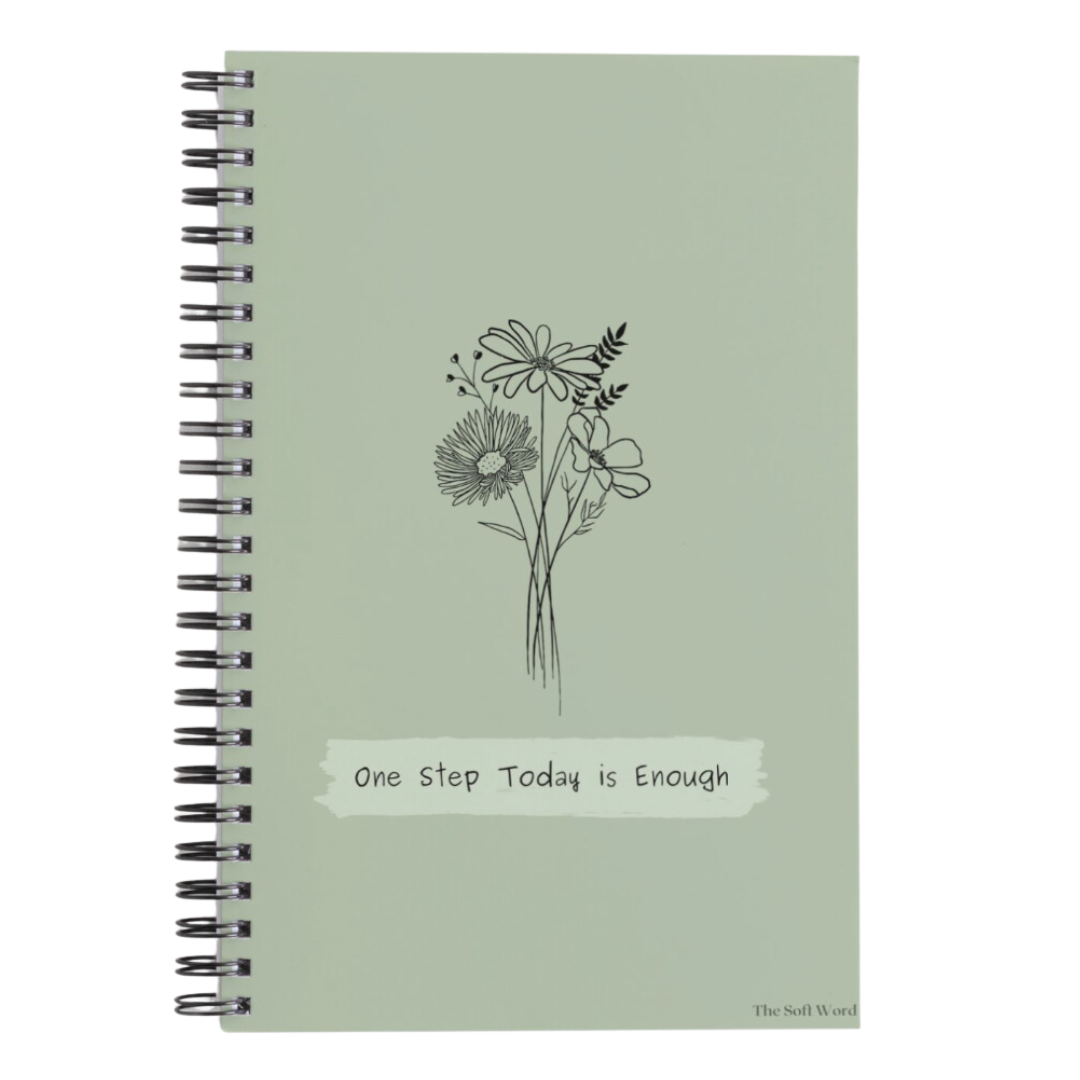 'One Step is Enough' A5 Notebook (Lined)